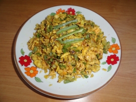 Ridge Gourd Egg Bhurji