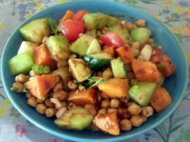 Sweet Potato And Channa Chaat